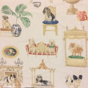 Vintage Dog's Life Cotton Fabric